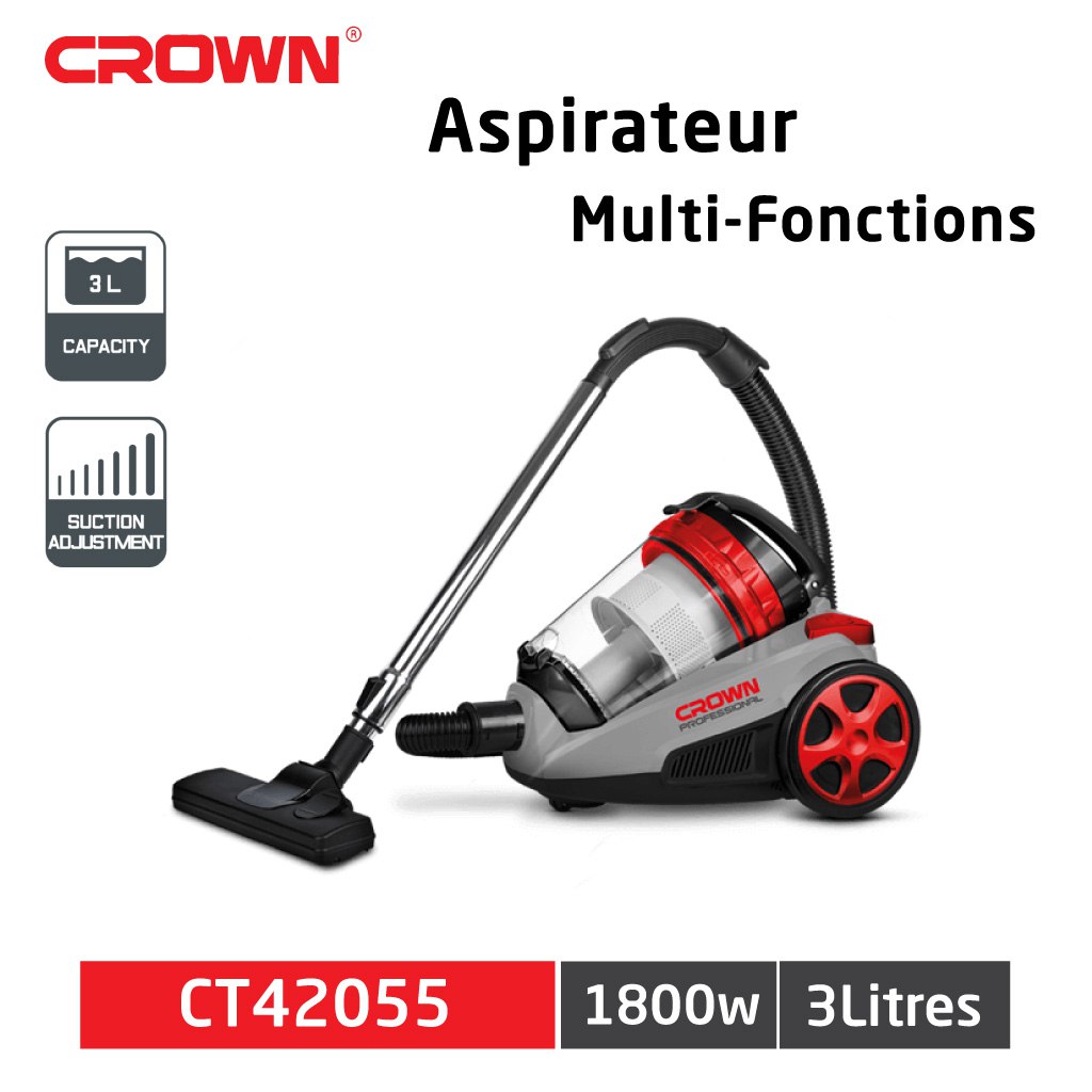 Aspirateur 3L 1800 W CROWN