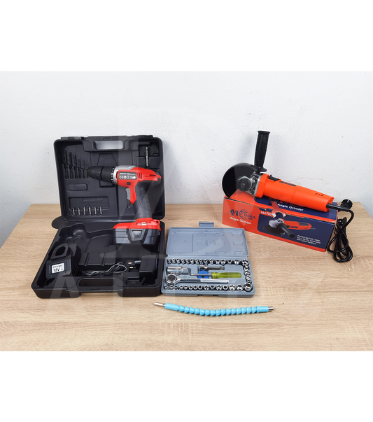 باك ترونسوناز 1100 واط + فيسوز 18 فولط +  حقيبة 40 قطعة + هدية