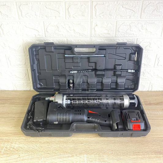 مسدس تشحيم بالبطارية اسود + هدية