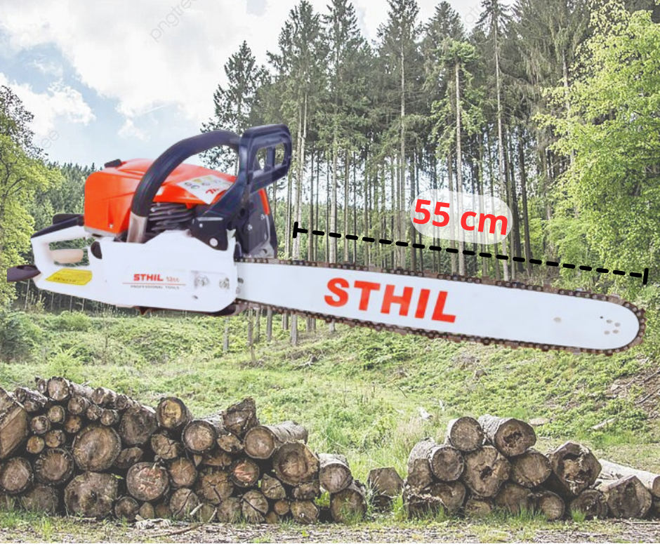 منشار السلسلة يعمل بالبنزين