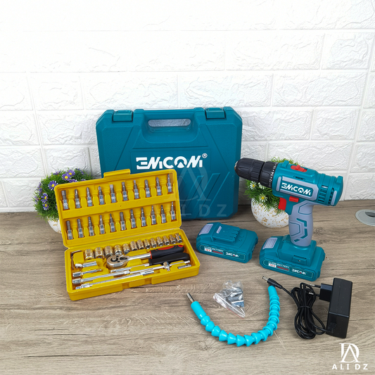 باك 39 فيسوز انكوم 18 فولط+ حقيبة 46 قطعة + فليكسبل هدية