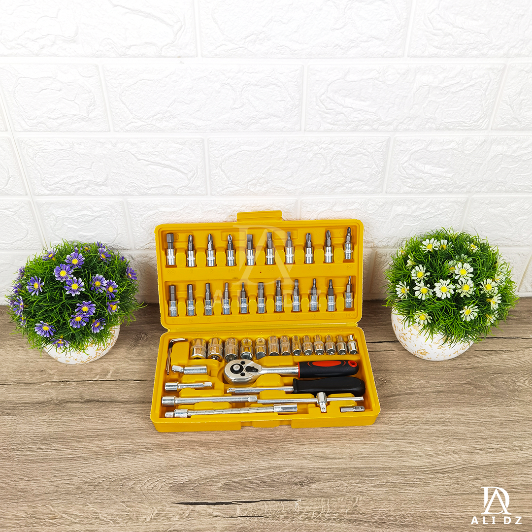 باك 39 فيسوز انكوم 18 فولط+ حقيبة 46 قطعة + فليكسبل هدية