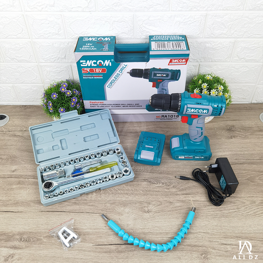 باك 38 فيسوز انكوم 18 فولط+ حقيبة 40 قطعة + فليكسبل هدية