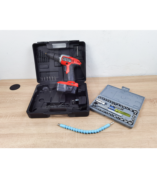 باك فيسوز 18 فولط +  حقيبة 40 قطعة + هدية